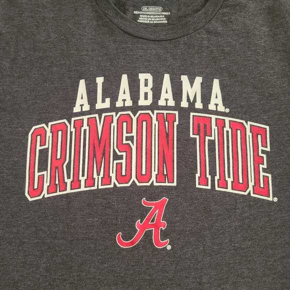 Fanatics Alabama Crimson Tide Gray Graphic Tee Shirt Men's Size 2XL - Picture 2 of 6